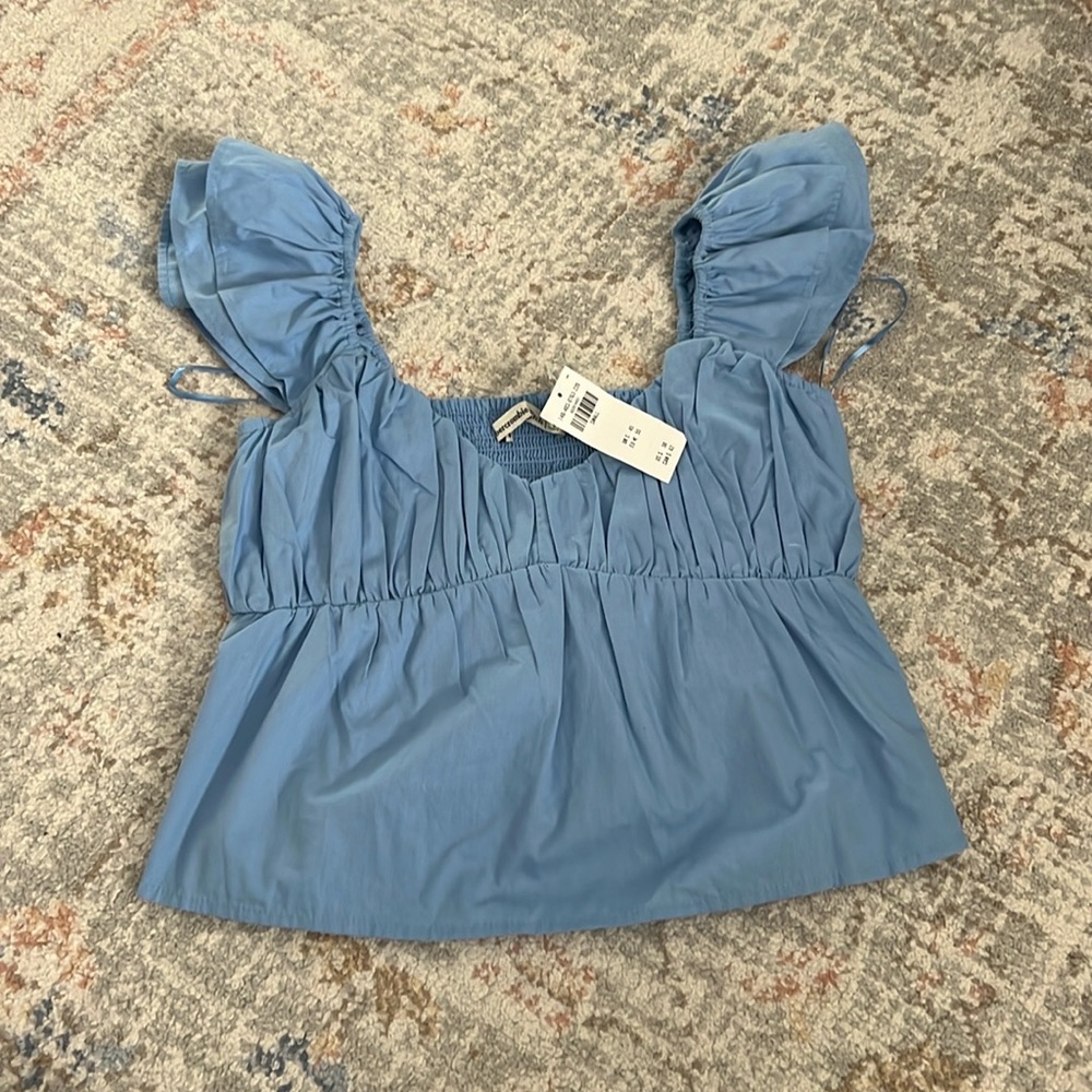 Abercrombie baby blue tank top